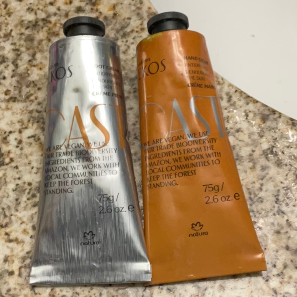 NWOT EKOS Hand and Foot Cream Set